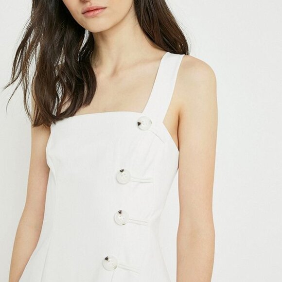 Finders Keepers Mila Ivory Button-Front Mini Dress - Picture 5 of 6